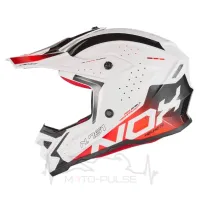 Мотошолом дитячий NOX KID N761 Gradiant білий/червоний (XL)
